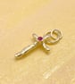 Ruby Set Silver Cross  - Image 1