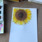 Sunflower original artwork