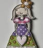 'Patchwork Girl' - Hanging Decoration - Image 5