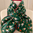 Neck warmer Scarf - neck gaiter - cowl - snood - Fleece Lined - Adult size 