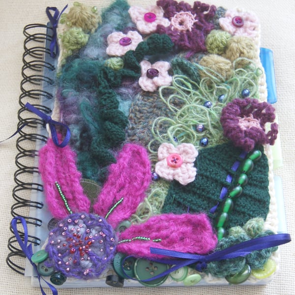 PDF Crochet Pattern for Guided Freeform Notebook Cover