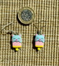 Kitty Cat Kawaii Lollipop Dangly Earrings - Image 2