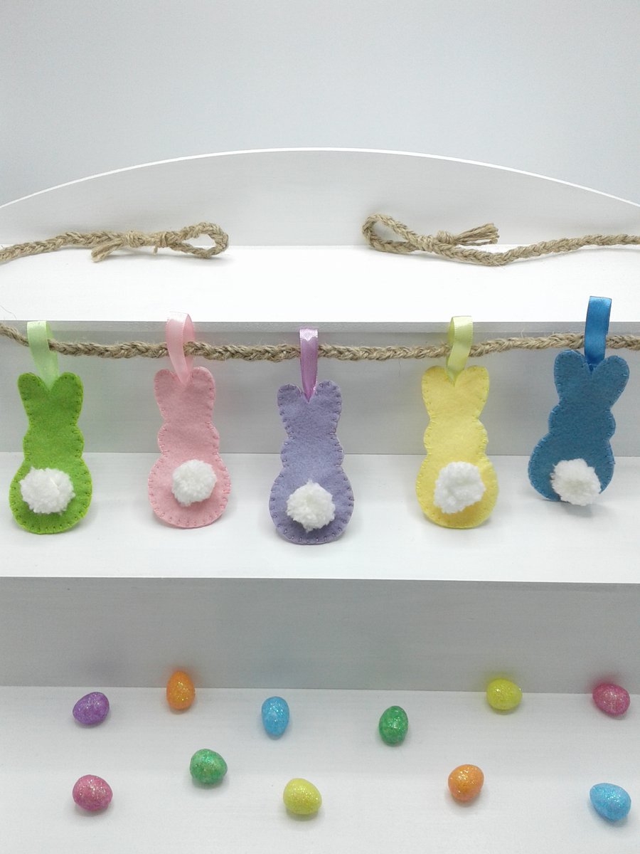 Easter garland. Easter bunting. Easter decoration. Spring garland.