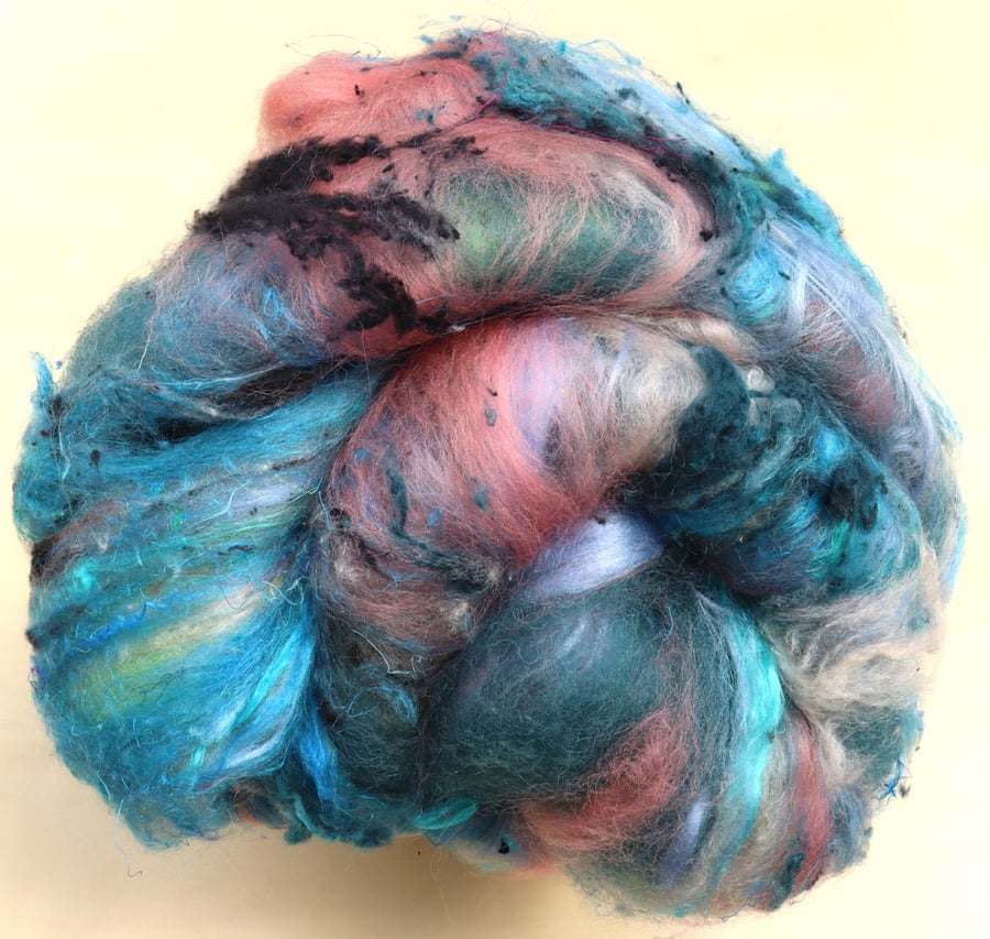 100g 'Bitsa Batt' Art Batt for Spinning