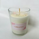 Vanilla & Rose scented Luxury Soy Wax 30cl candle