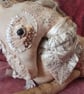 Textile art sculpture, Unicorn, mythical, fantasy art. OOAK art, unicorn - Image 4
