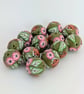 Polymer Clay Fox, Flower and Leaf Design Beads - Image 4