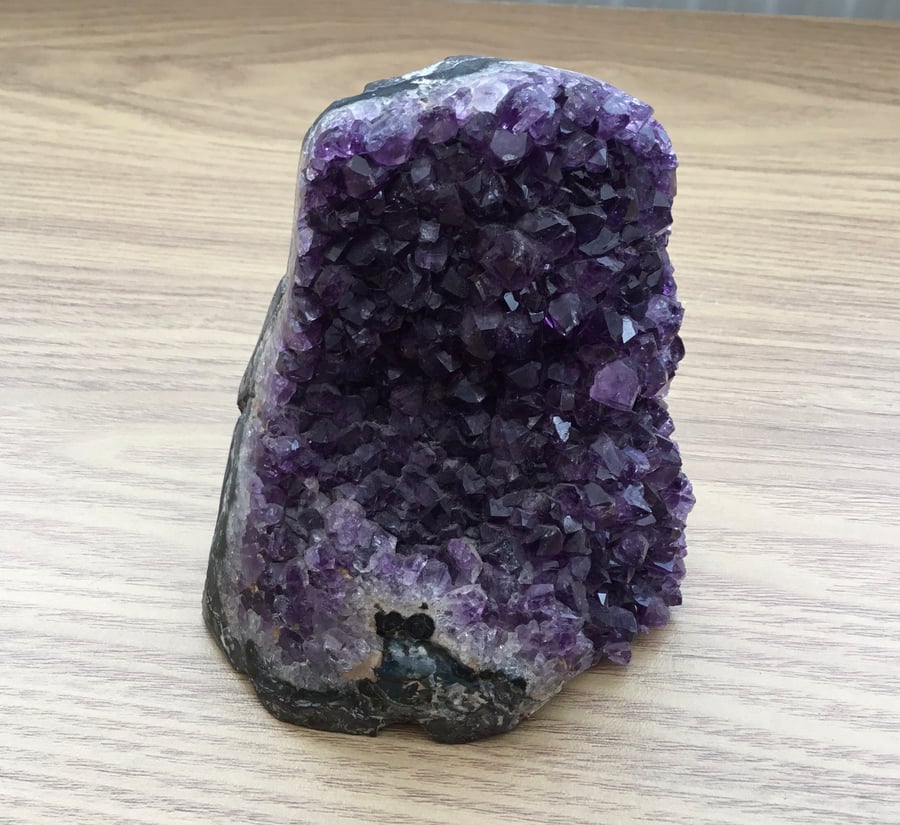 Standing Amethyst Geode Ornament, Collectable or Photography Prop.