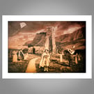 The Wind That Blows Over The Feet Of The Corpses Framed Weather Lore Print