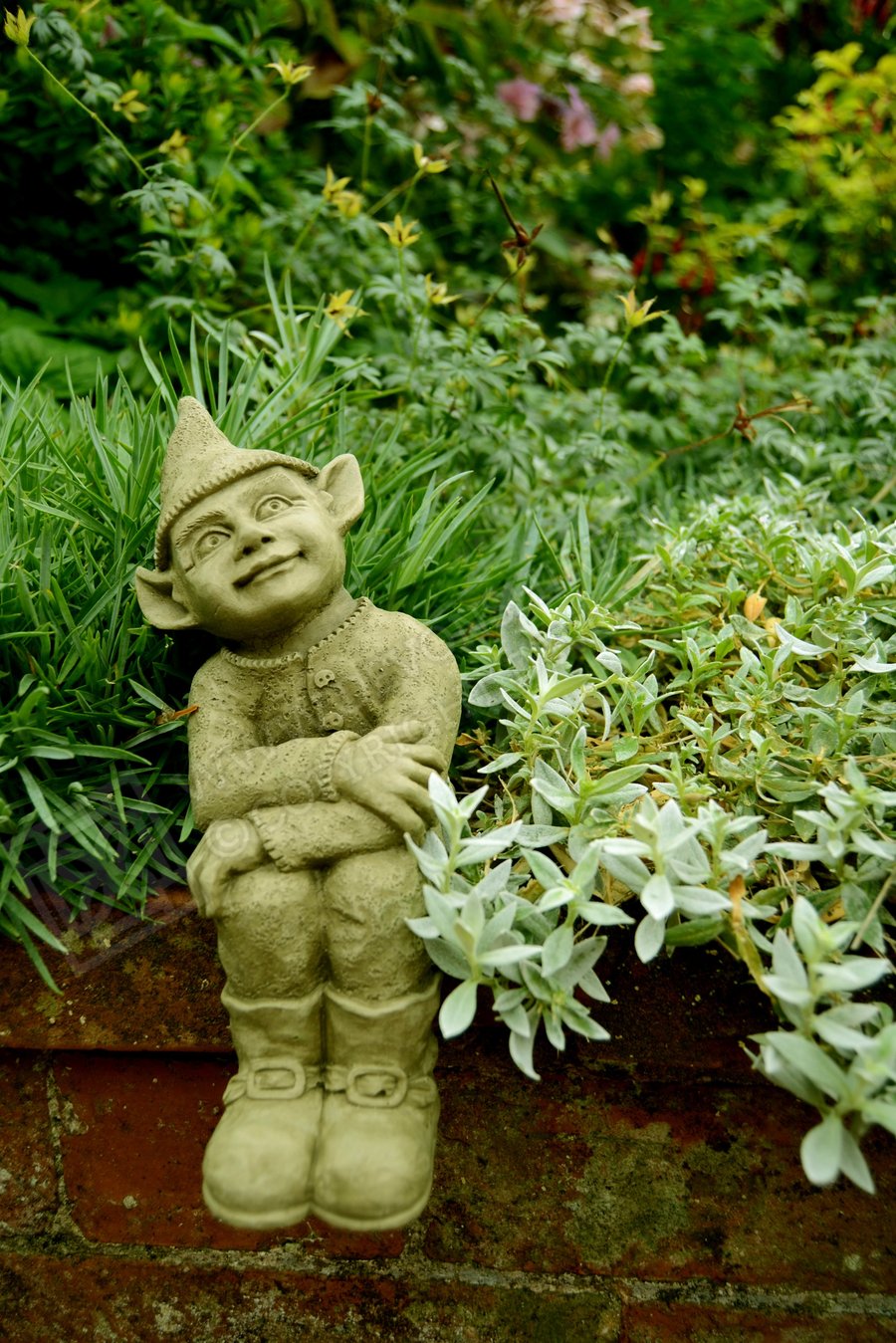 Peter the Elf Gargoyle Stone Garden Ornament