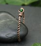 Twisted Copper Cuff - Green - Image 5