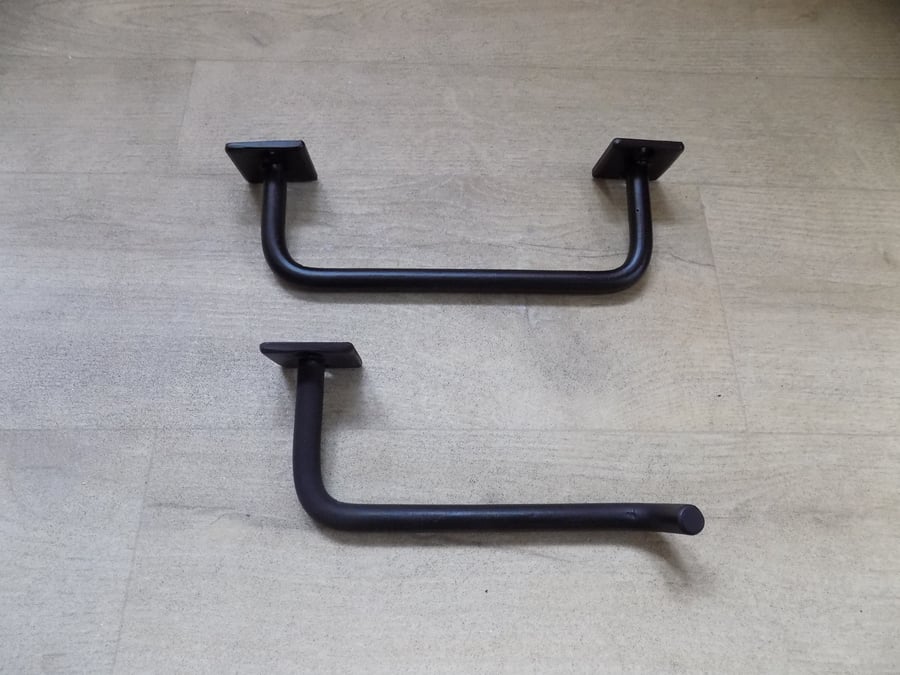 Bathroom Set of 2 ...................Hand Crafted Forged Steel. Free Fitting Kit