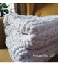 Chunky Hand-Knitted Chenille Blanket