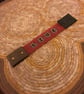Leather and beadwork bracelet - Image 1