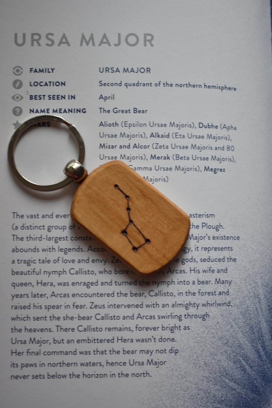 Constellation Keyring - Ursa Major