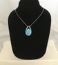Handcrafted Azure Oval Pendant    - Image 5