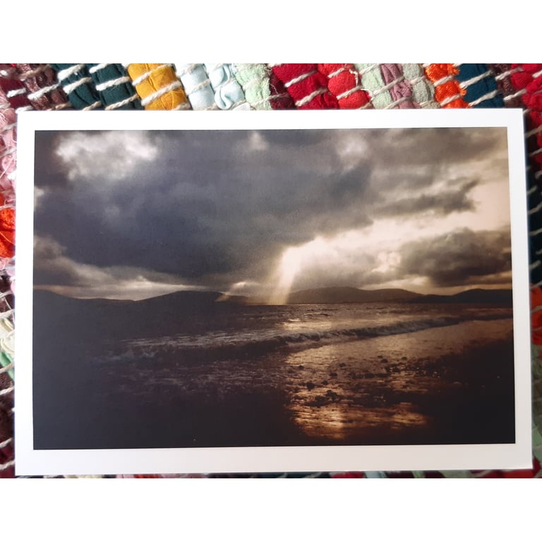 Evening Light at Waterville, Co. Kerry, A6 Greetings Card Seascape Photography