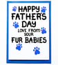 Fathers Day Card From Fur Babies, Dogs, Cats, Rabbits For Furbabies' Daddy  - Image 7