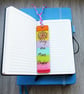 Bookmark, colourful, reader gift, pyrography - Image 2