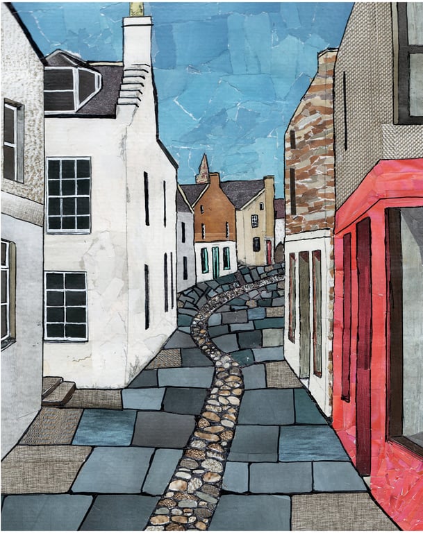 Stromness Collage Print