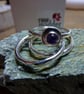 Hammered Silver stacking rings - Image 1