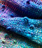 Hand dyed, spun and woven scarf Autumn Rainbow - Image 2