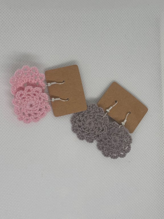 'Blossom' crochet earrings 