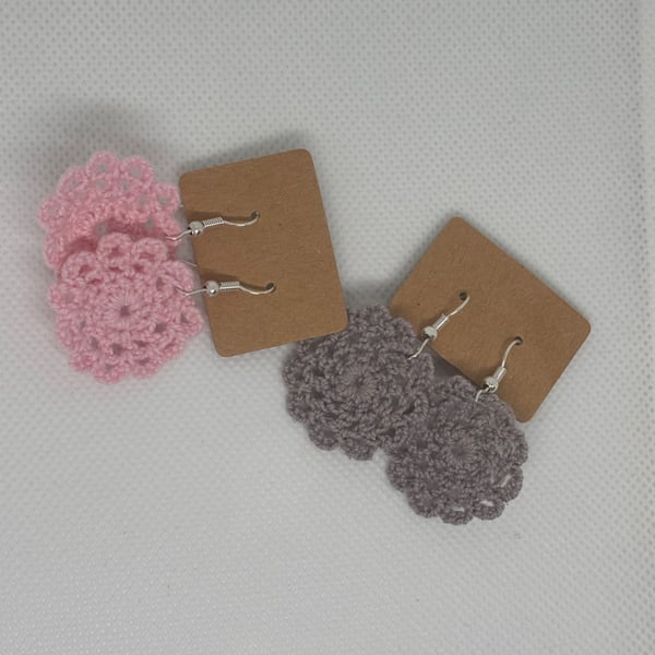 'Blossom' crochet earrings 