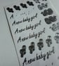 Craft supplies. Assorted stickers. Baby themed stickers.  Ref 517 - Image 3