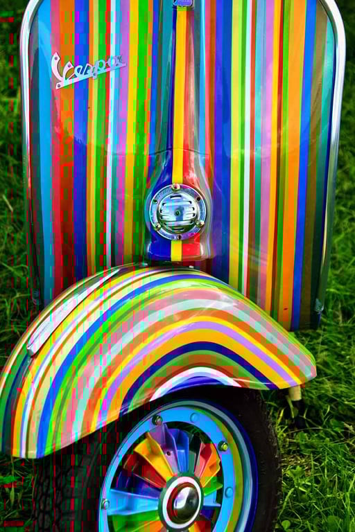 Vespa Piaggio Italian Scooter Motorbike Photograph Print