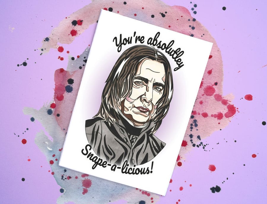Severus Snape - Harry Potter Handmade Card