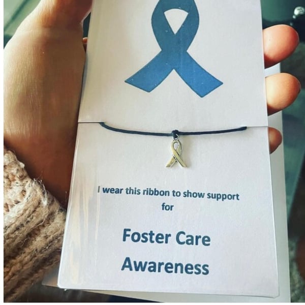 Foster care awareness wish bracelet corded wish bracelet gift