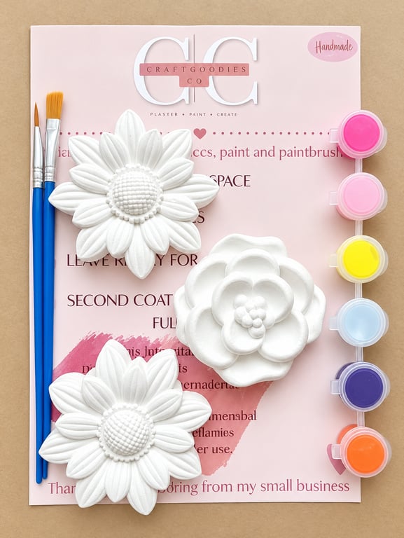 Plaster Painting kit for kids, Creative Craft Activity, Paint your own