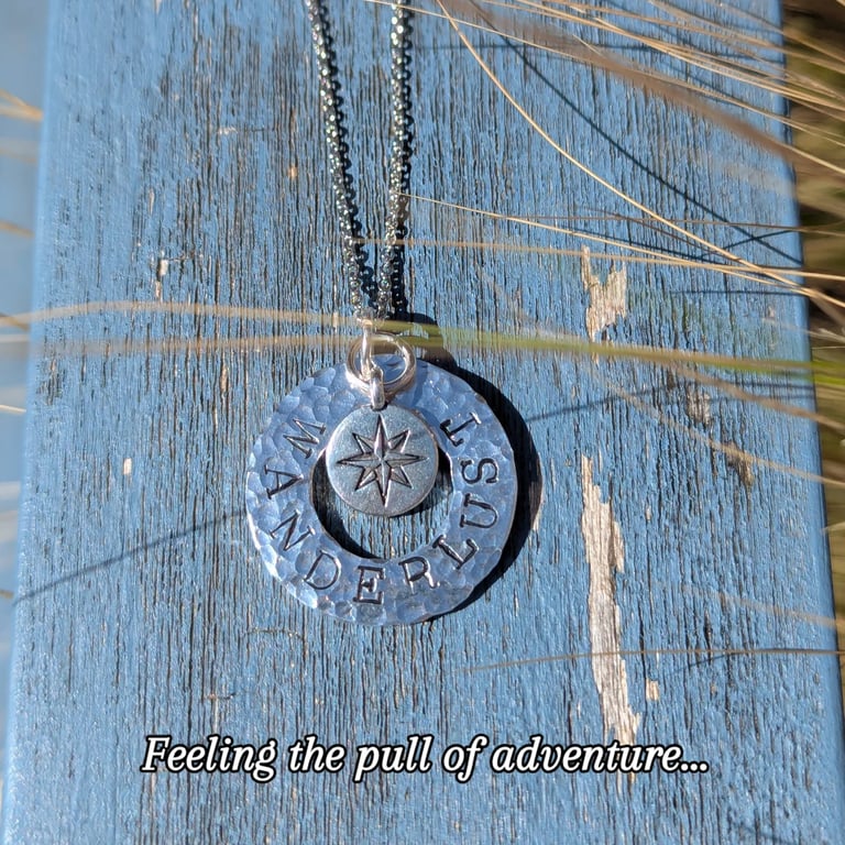 Hand Hammered Wanderlust Necklace 
