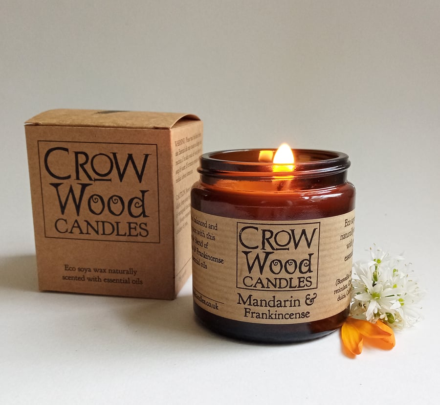 Mandarin & Frankincense Soya Essential oil candle