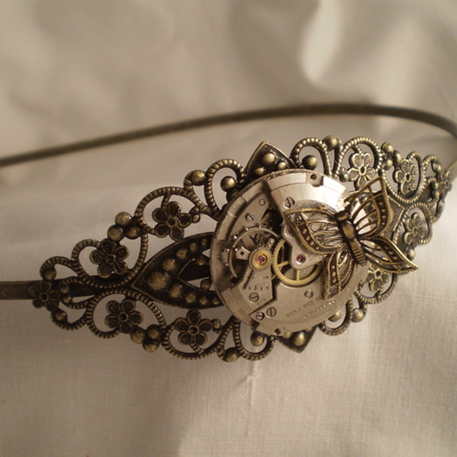 Steampunk Butterfly Headband