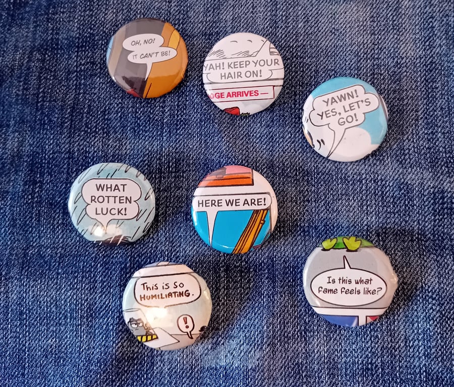 Vintage Comic Badge – Speech Bubbles