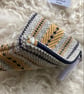 Wool Mini Pouch - Honey: Handwoven in Wales - Image 4