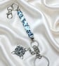 Beaded Keychain with Charm