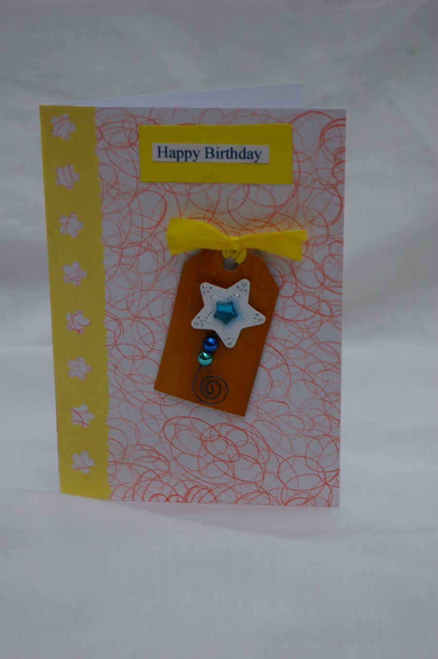 Birthday Card with Shooting Star.