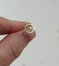 Recycled Sterling Silver Wire Circle Stud Earrings - Image 4