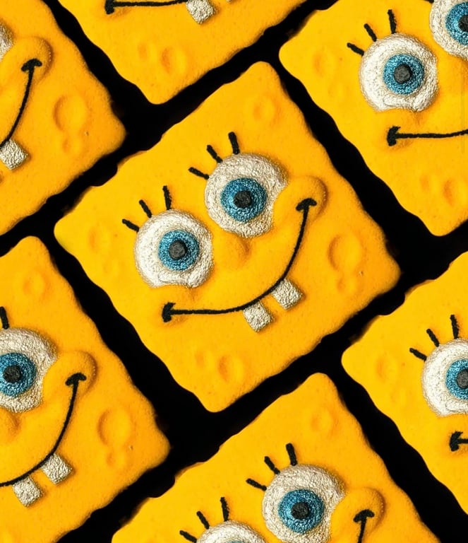 Spongebob bath bomb - handmade, kids bath bombs