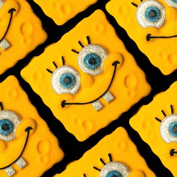 Spongebob bath bomb - handmade, kids bath bombs