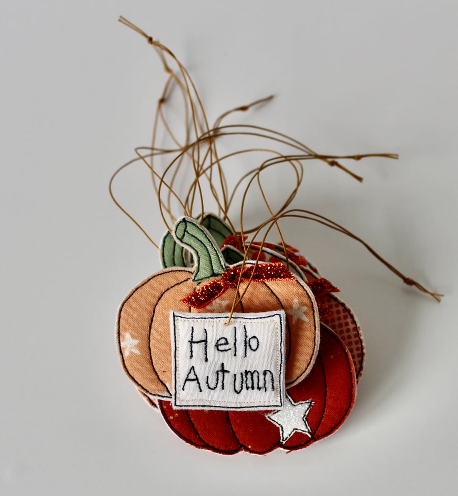 'Pumpkin Collection Number 1' - Hanging Decorations
