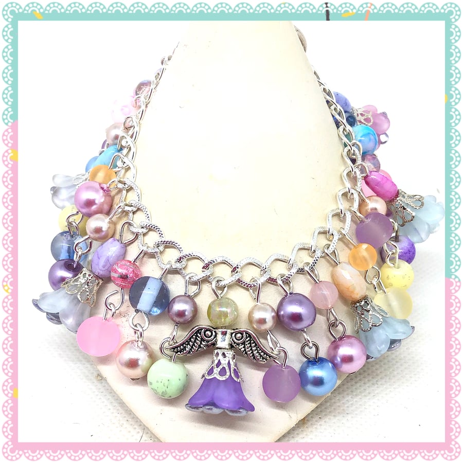 One of a Kind Flower Fairy bracelet