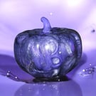 Midnight Amethyst Skull Pumpkin Trinket Pot