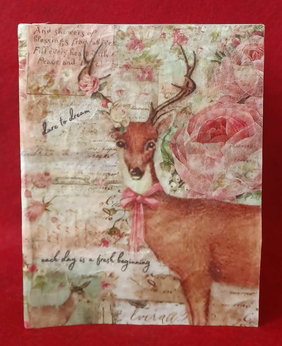 A6 Notebook Christmas Deer