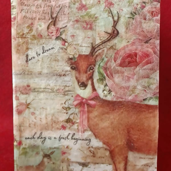 A6 Notebook Christmas Deer