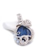 Lapis lazuli pendant; wire wrapped pendant - Image 2