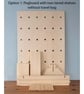 Rectangular Table Top Pegboard with Integrated Tiered Shelves, Shelving and Pegs - Image 7